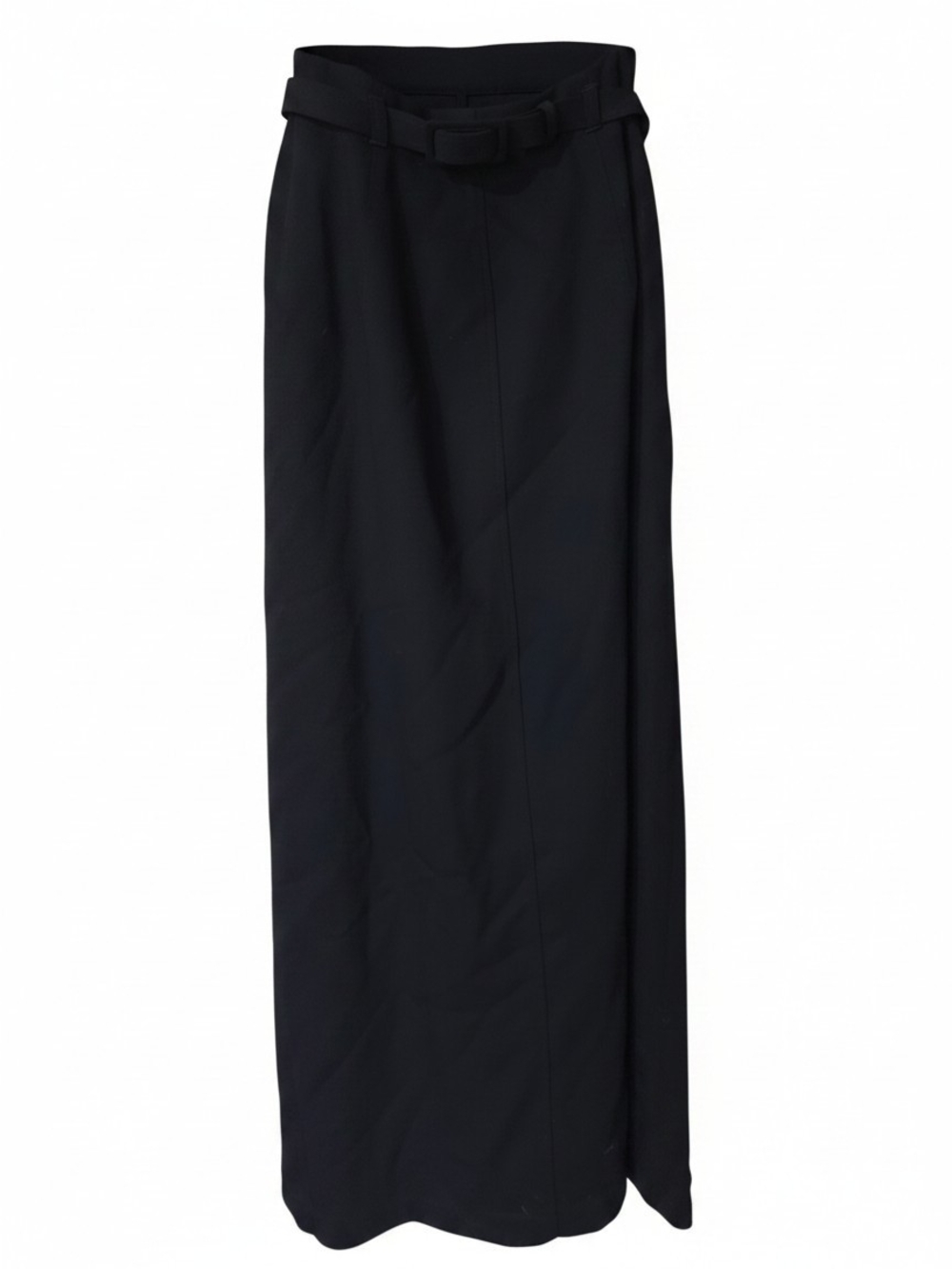 Laura Ashley Black Long Skirt with Fabric Belt